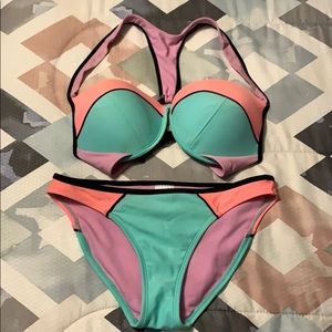 Multi colored bikini